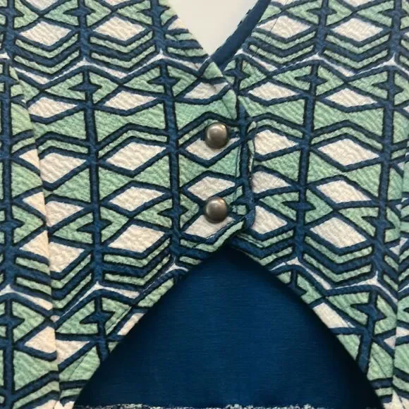 NWOT Anthropologie Maeve Cutout Geo Dress